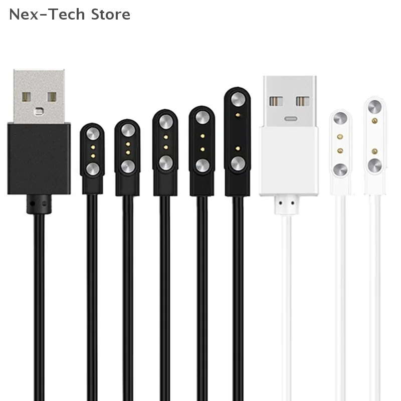 

2 Pin Strong Magnetic Charge Cable USB Charging Line Cord Rope Compatible With Smart Watches Universal