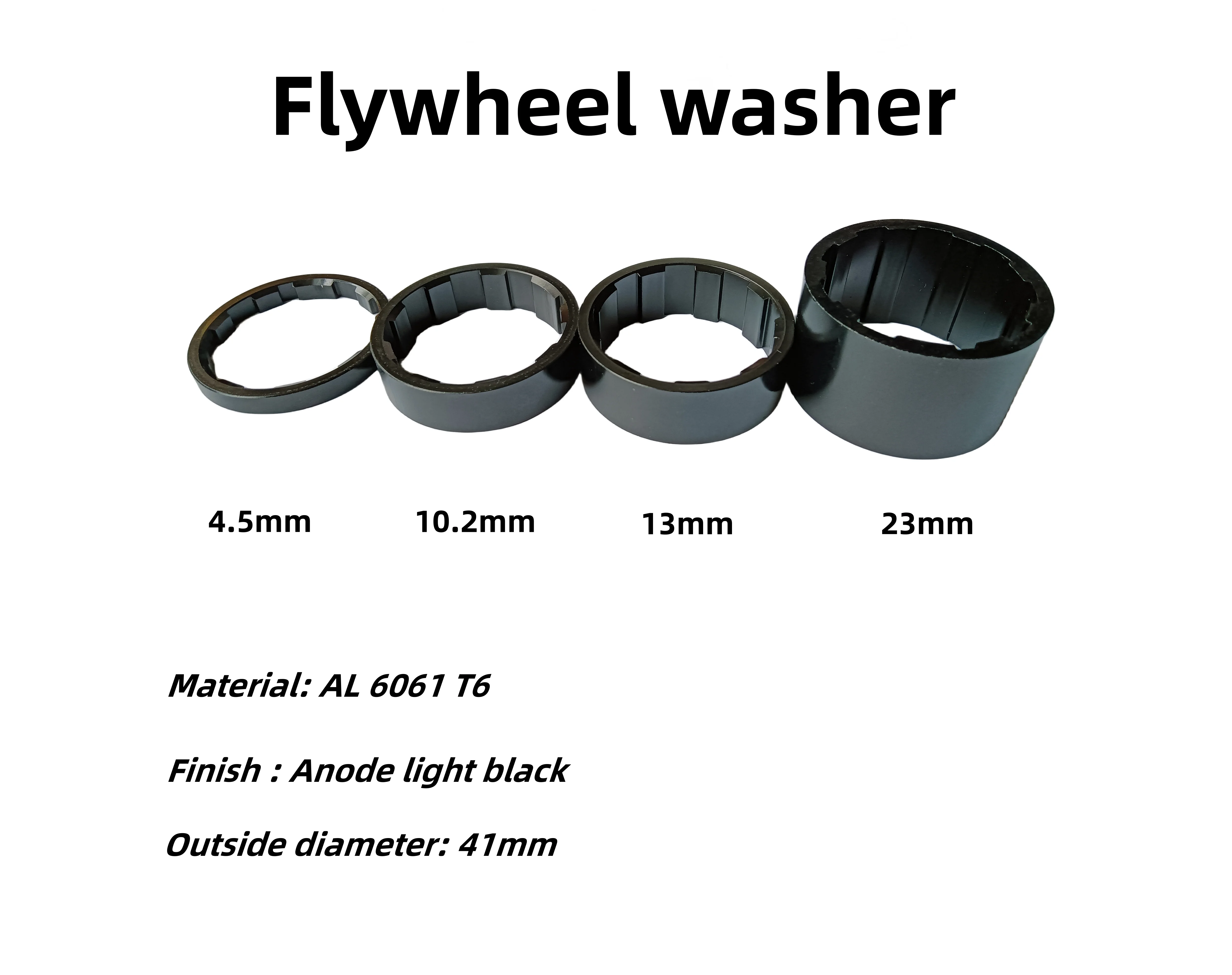 Bicycle flywheel washer suitable for MTB ROAD bikes aluminum alloy T6 single speed flywheel fit for standard tower bases