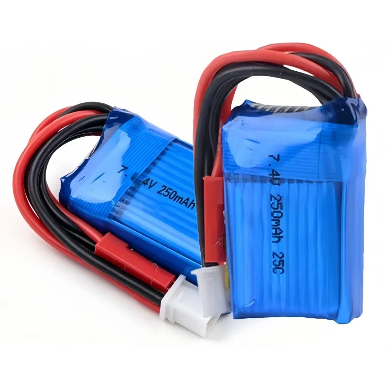 Replacement battery 7.4V 25C 2S 250mAh Car Battery For RC Remote Control climbing Car Micro car lithium battery Parts
