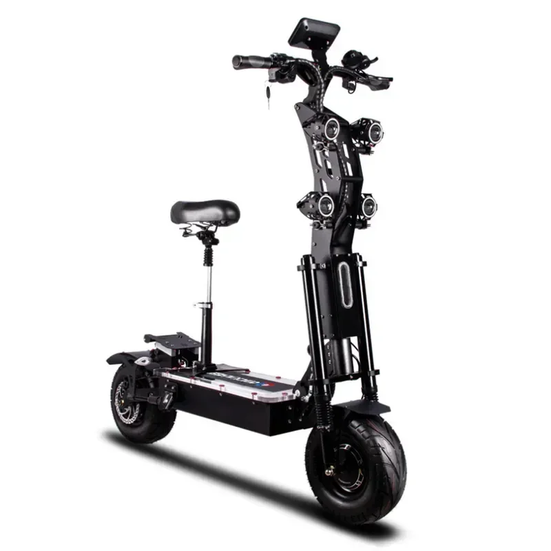 New X13 10000W-60V-40AH Dual Motor Adult Fast Electric Scooter Speed 120km/h Range 100km 11 inch tyres Foldable Electric Motorcy