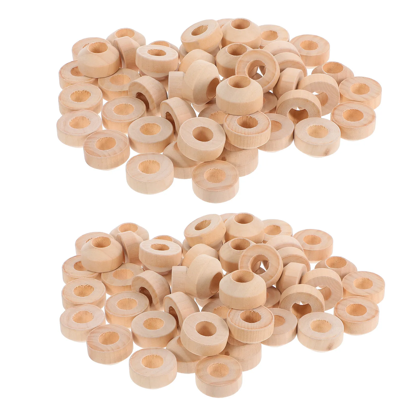 100Pcs Wood Pegs Mounting Bases Unfinished Round Peg Supports for DIY Craft Display Holders Unfinished Shaker Peg Rack