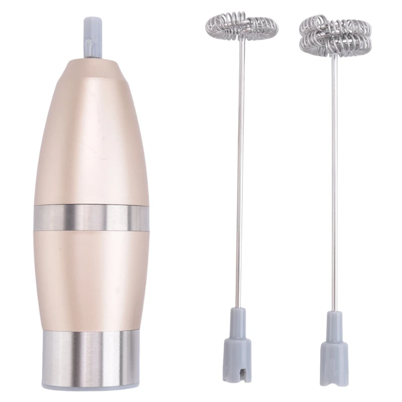 

Spiral Whisk Milk Frother - Durable Stainless Steel Drink Mixer With Double Spring