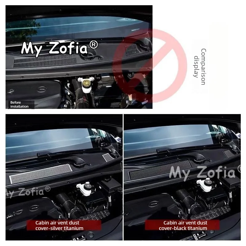 Engine Compartment Air Intake Dust Cover Hood Vent Anti-Blocking Protective Modification Accessories For GAC M8 PHEV 2025 2026