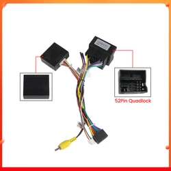 16 Pin to 52pin Quadlock Wiring Harness CANBUS Box Car Android Cable Adapter For Skoda Seat VW Golf 7 Jetta Polo CC Candy 2015 +