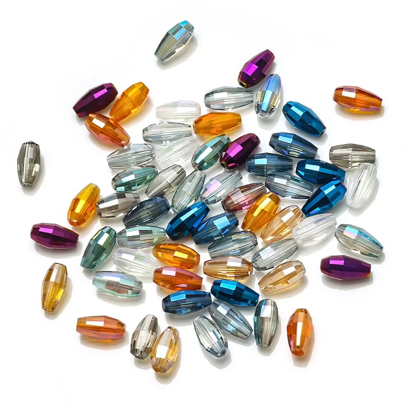 

6x10MM Upscale Import AB Austra Crystal Glass Melon Seeds Shape Loose Beads for Jewelry Making DIY Bracelet Accessories Finding