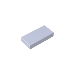 Gobricks GDS-566 Fliese 1 x 2 mit Nut, kompatibel mit Lego 3069 30070 Teilen, technische DIY-Bausteine für Kinder