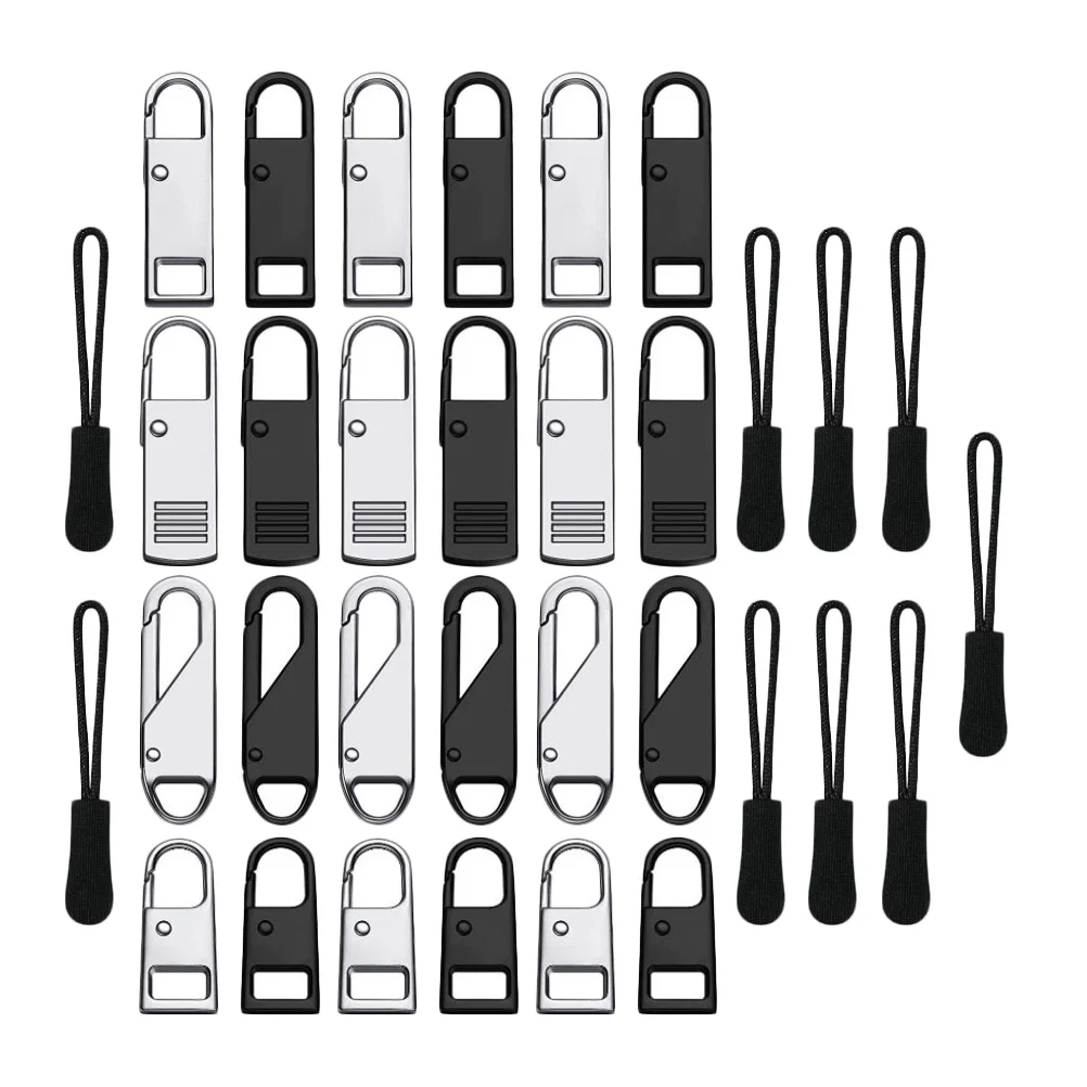 

Alloy Zipper Repair Kit Sturdy Pullers Insertion Pin Accessories for Bag Suitcase Zippers Extender Durable Smooth Practical