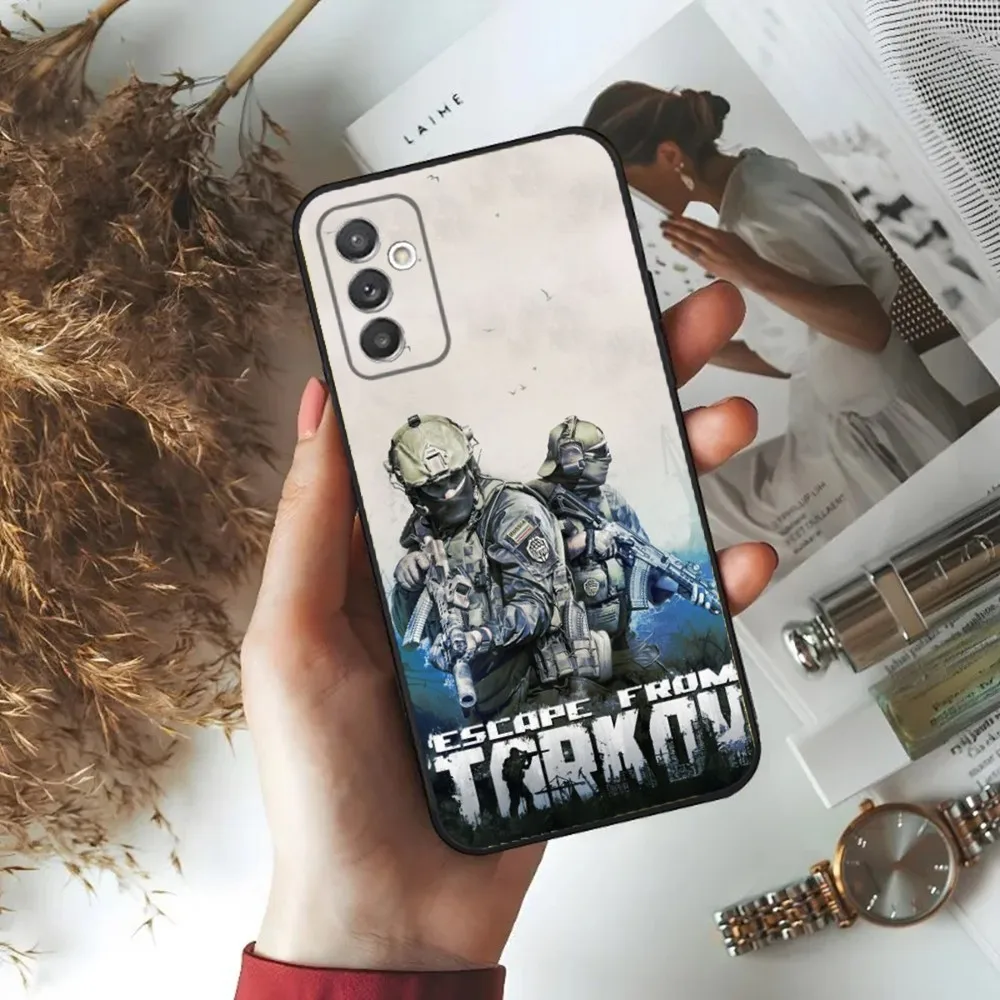 Escape From Tarkov Game Phone Case For Samsung S24,23,22,30,21,10,9,Ultra,Plus,Lite,FE,5G Black Soft Case