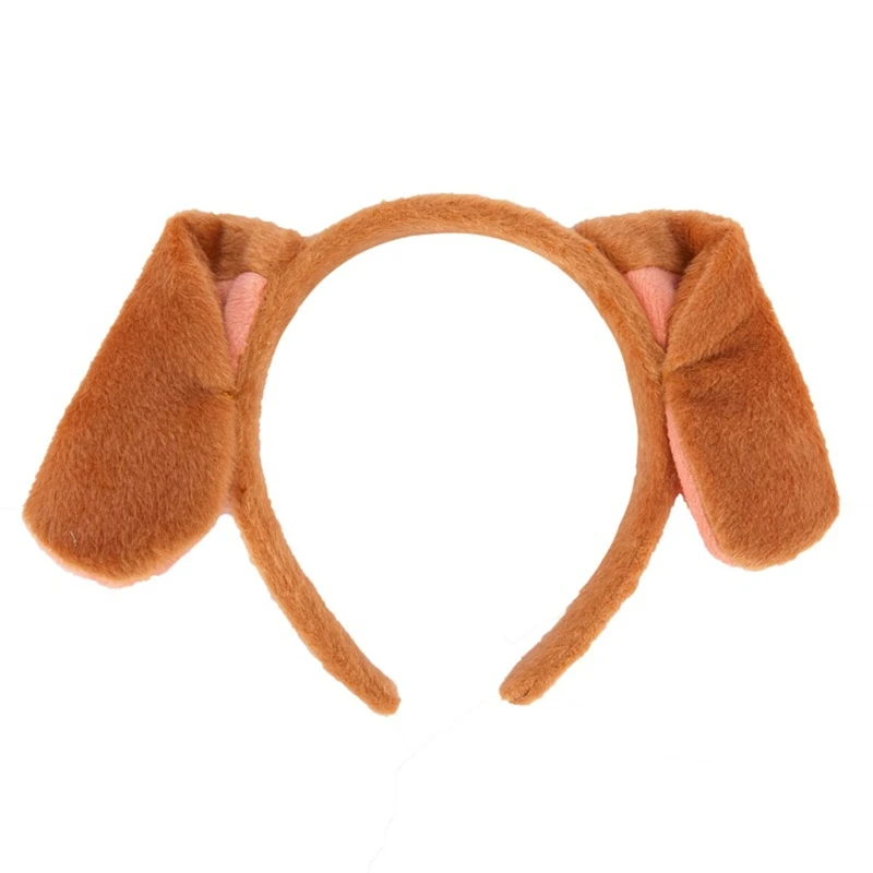 Women Cute Spotted Puppy Ear Headband Girls Makeup Hairband Birthday Hair Decors New Dropship