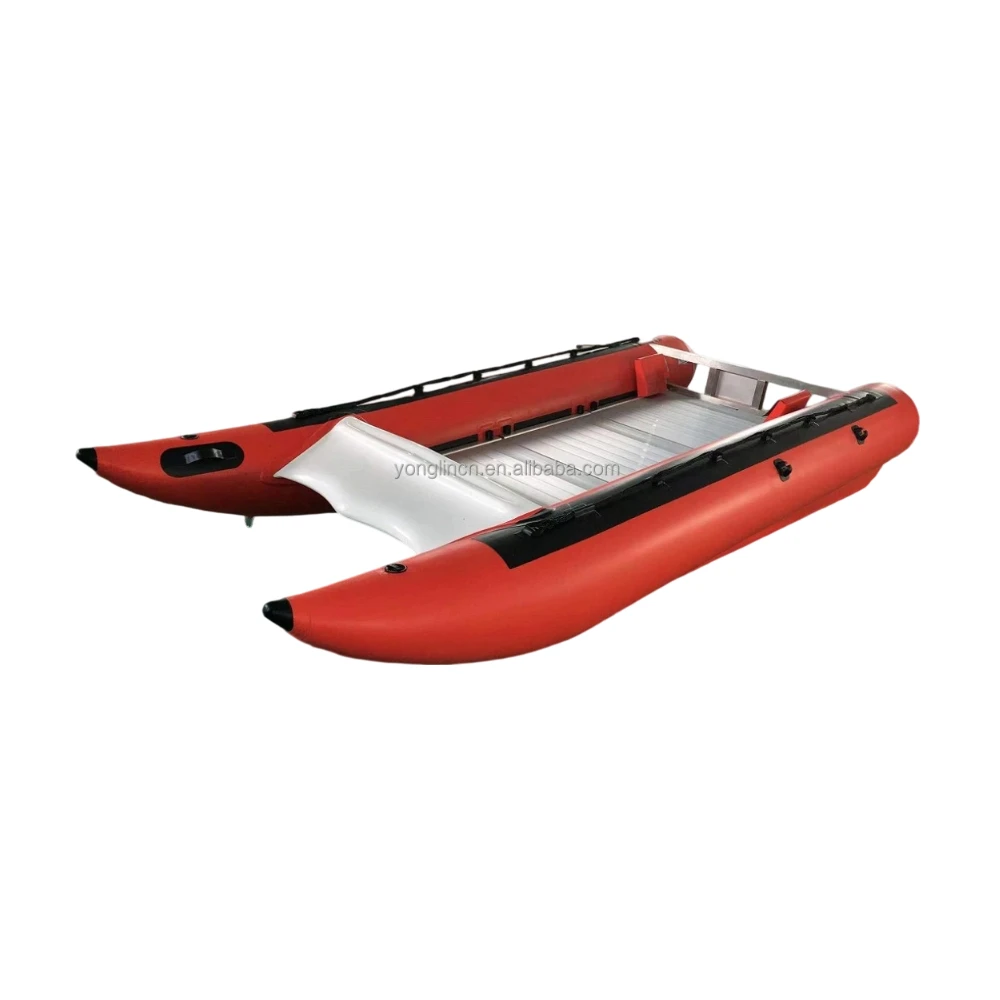 Hot Selling PVC Hypalon Inflatable Catamaran Boat Thundercat High Speed Racing Catamaran For Sale