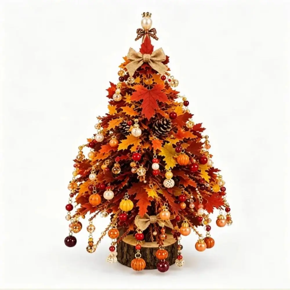 Handmade Bead Weaving Beaded Christmas Tree Kit Multi-Color Beads Crystal Bead Material DIY Christmas Tree Craft Kit