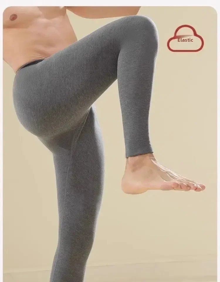 

Men's Quick-Heating Thermostatic Leggings Double-Sided Fleece Seamless Thermal Pants Thickened Brushed Warm Bottoms Long Johns