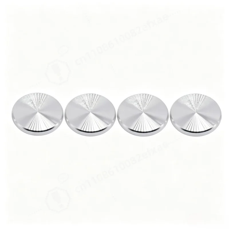 4Pcs Metal Rotary Knob Cover Front Opener Replacement Aluminum Volume Control Dial for Amplifier Stereo Audio Equipment Repair