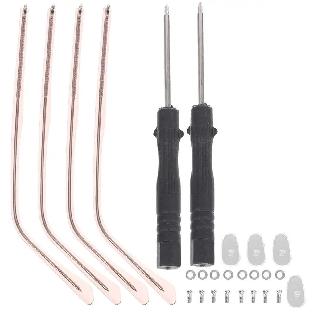 

2Sets Anti-allergic Glasses Accessories Eyeglasses Arms Replacement Metal Sunglasses Temple Parts Supplies Women Comfortable