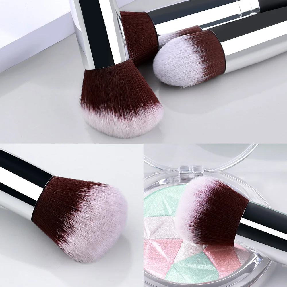 Kabuki Makeup Brushes Set, Rosto, Sombra, Escova de Fundação, Pó, Blush, Cosméticos, Escova de contorno, Maquiagem Beauty Tools, 14 Pcs, 16Pcs