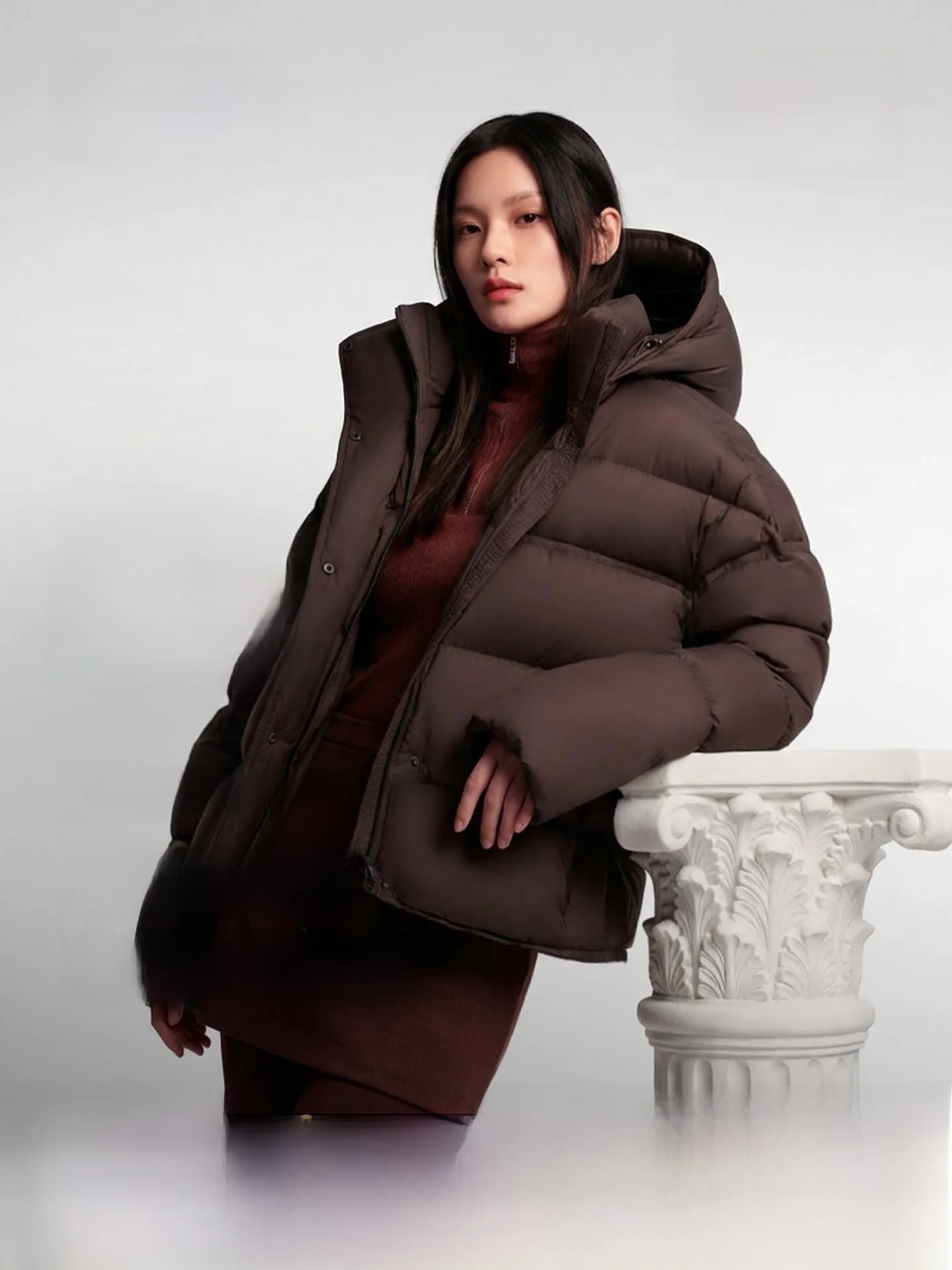 

Bosideng Puffer Jacket Short Loose Fit Thickened Soft Warm Winter New Style Women's Fashion Casual Travel Commute Party