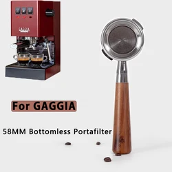 58MM Bottomless Coffee Portafilter For GAGGIA Classic Replacement Espresso Machine Universal Coffee Handle Barista Tool