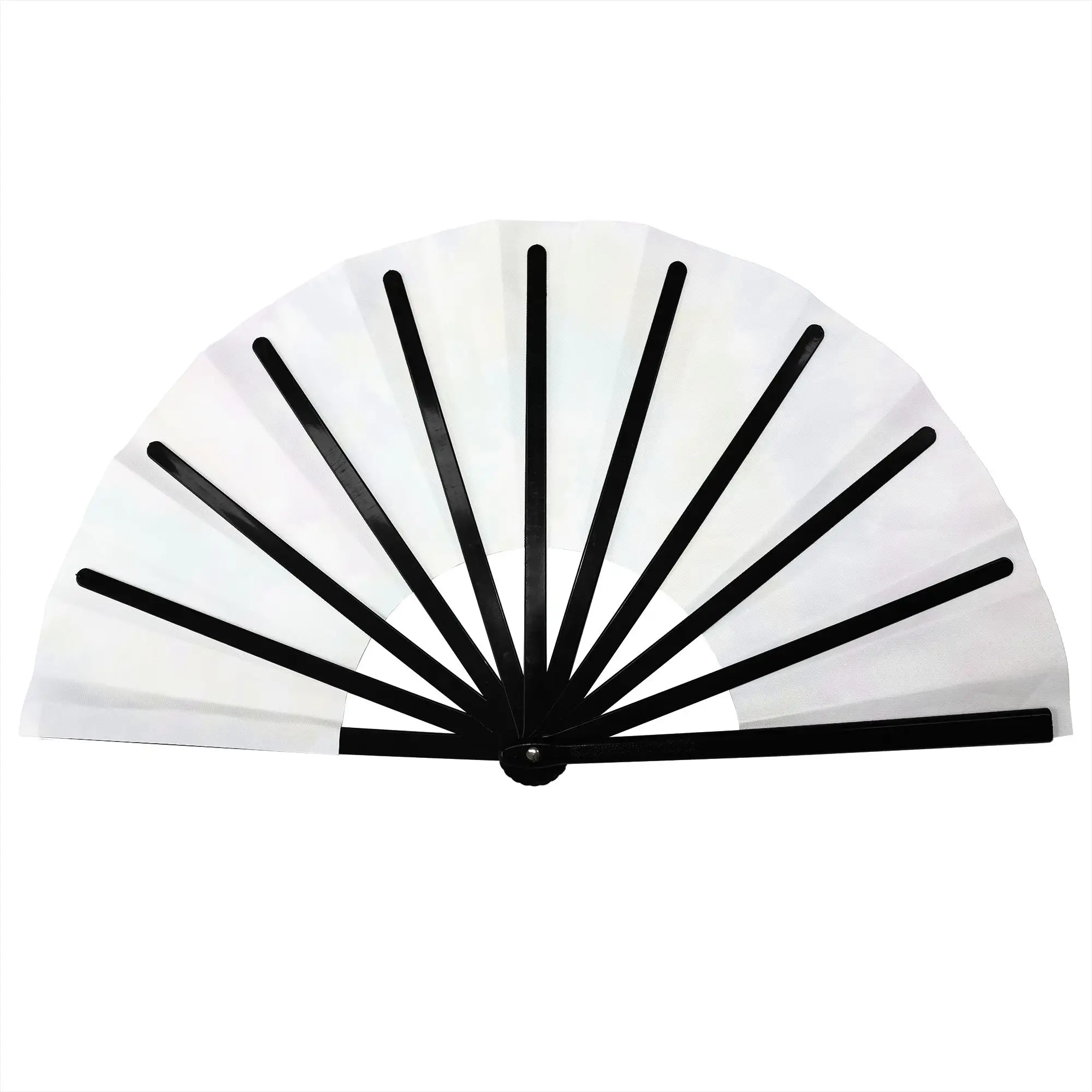 Tie Dye Abstract Folding Hand Fan DIY Colorful Wallpaper Polyester Fabric Fan Cool Summer Accessory Decorative Fans