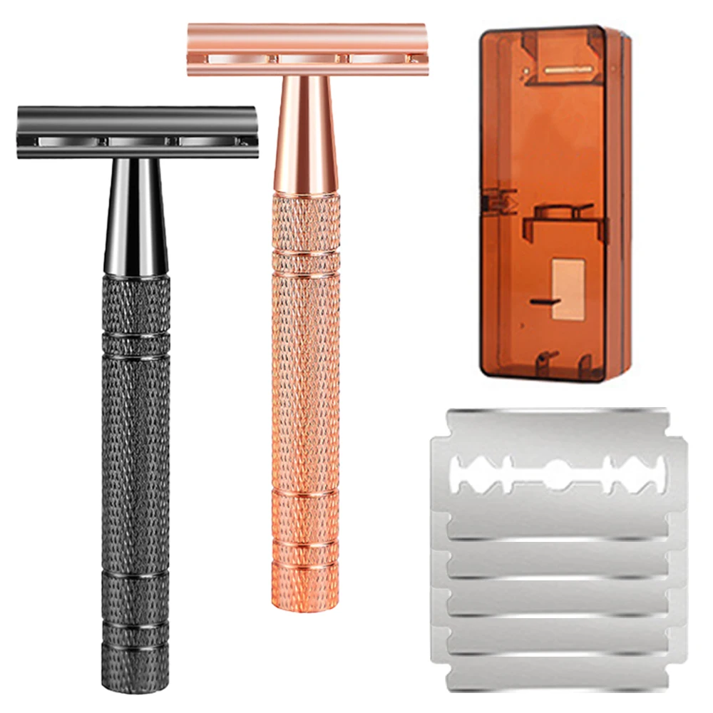 

Safety Razor Classic Double Edge for Men Shaving Women Hair Removal Reusable Safety Razor Manual Shaver Travel Essentials