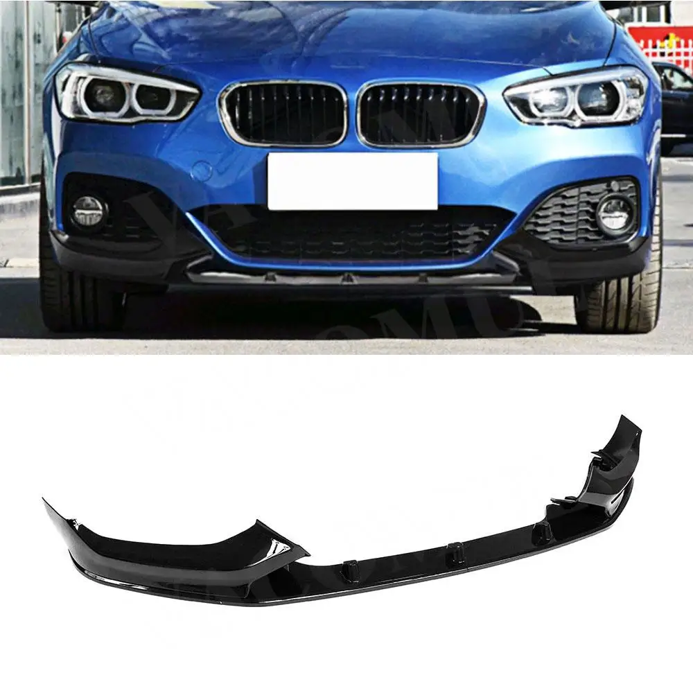 

VACOMUL ABS Car Front Bumper Lip Chin Spoiler Splitters Flaps Apron For BMW 1 Series F20 M Sport 2017-2019 ABS Gloss Black