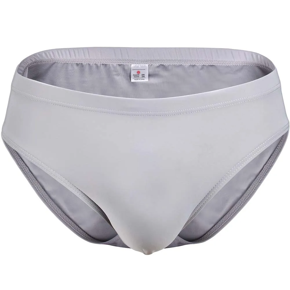 Men Thin Low Waist Solid Color Underwear Simple Breathable U Convex Pouch Briefs Comfortable High-quality Underpanties