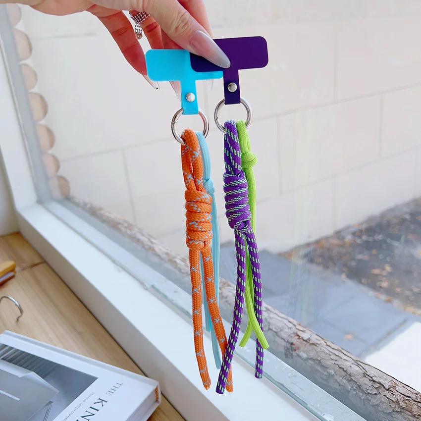 Mobile Phone Lanyard Hanging Decoration Can Be Carried Twist Rope Anti-loss Pendant Fashion Strong Wrist Short Straps