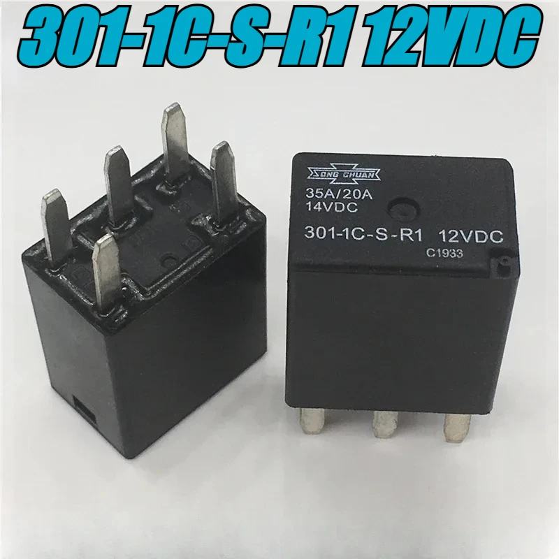 （Brand New Original）1pcs/lot 100% original genuine relay:301-1C-S-R1 12VDC 35A/20A 5pins Electronic DC Electromagnetic Relay