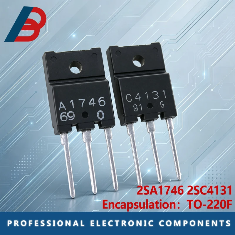 10PCS 2SA1746 2SC4131 TO-3PF A1746 C4131 Silicon PNP Power Transistors Audio Amplifier Pairing Tube