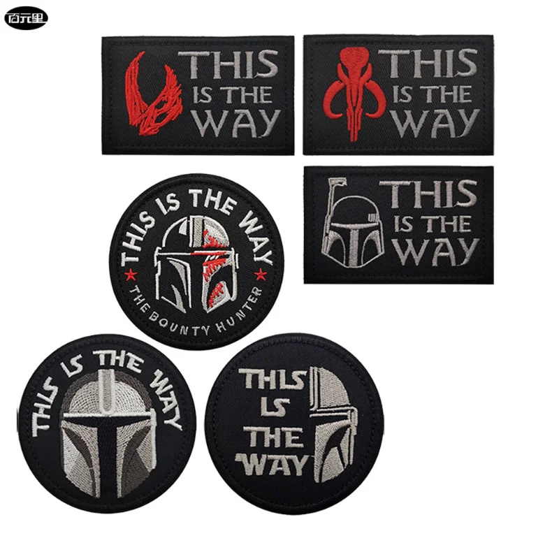Disney star wars remendos mandalorian bordado pano adesivos remendo para roupas de ferro em remendos diy vestuário decoração roupas