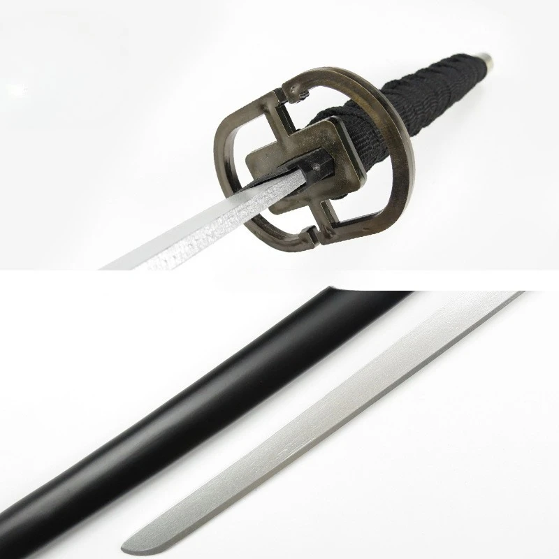 Épée de Cosplay de samouraï en bois, 100cm/33,37 pouces, accessoires de modèle, périphériques d'anime avec gaine, ornements, cadeau pour petit ami, fournitures de fête, jouet