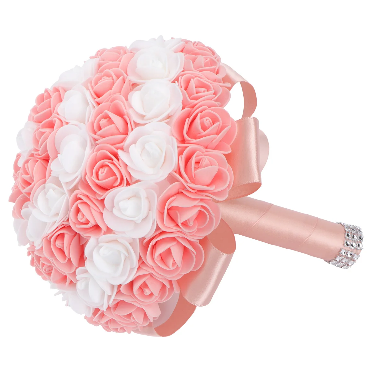 

1Pcs Orange Rose Bouquet Artificial Bridal Wedding Bouquet for Bride Bridesmaid Decoration Bride Wedding Bouquet，bridal Flower