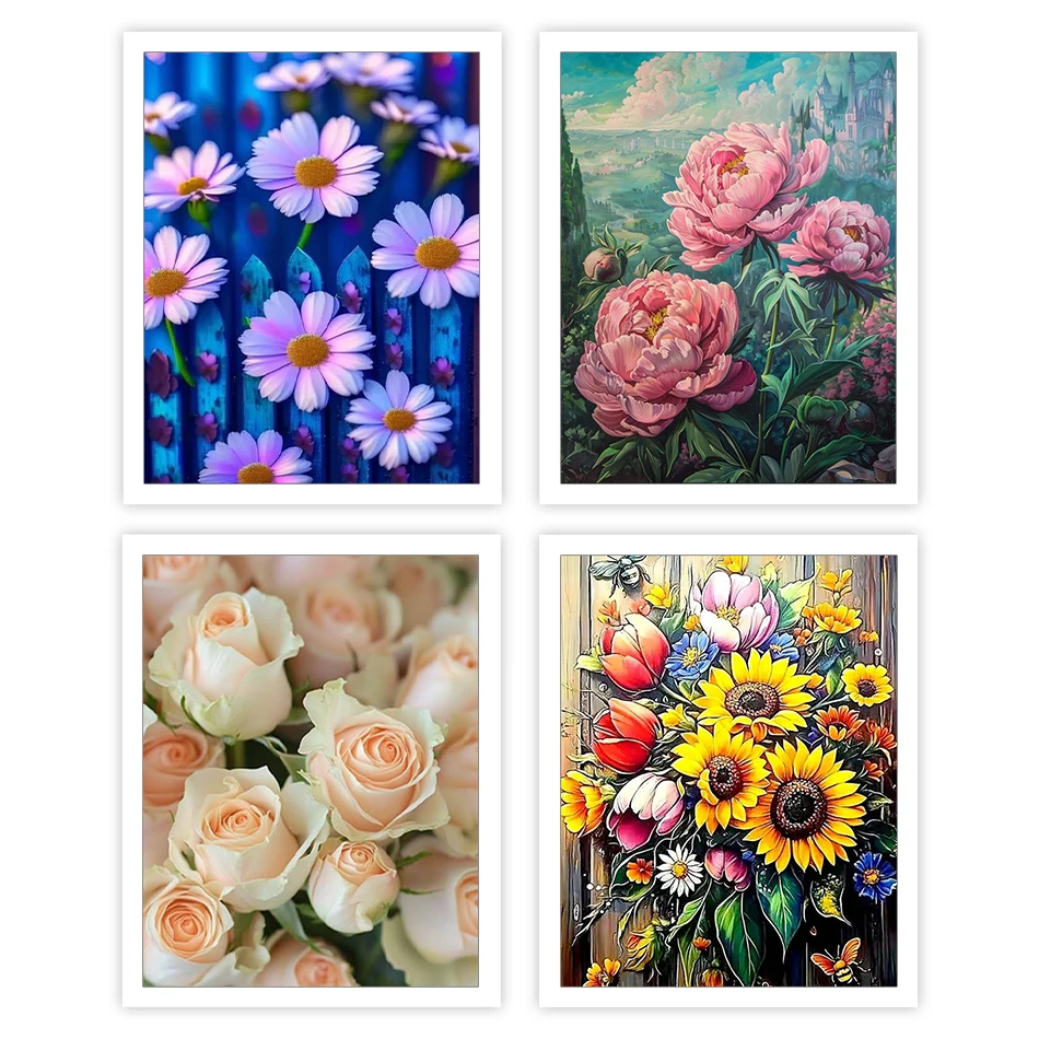 

GATYZTORY Paint By Number Adult Kit Flowers landscape Acrylic Paints Crafts Adult Coloring Acrylic Paints Original Gifts Artwork