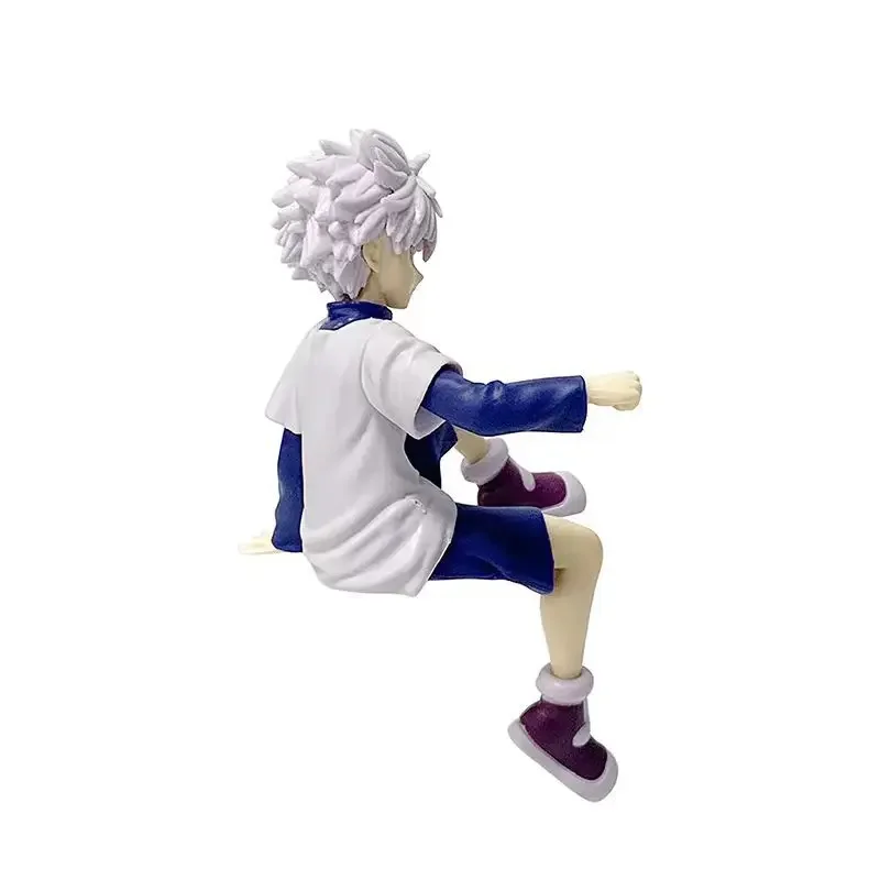 HUNTERxHUNTER-Figurine d'Action de Killua Zoldyck en Posture Assise, Modèle en PVC, Statue de Bureau, Jouets de Décoration, Collection de Beurres, Cadeaux, Nouvelle Collection