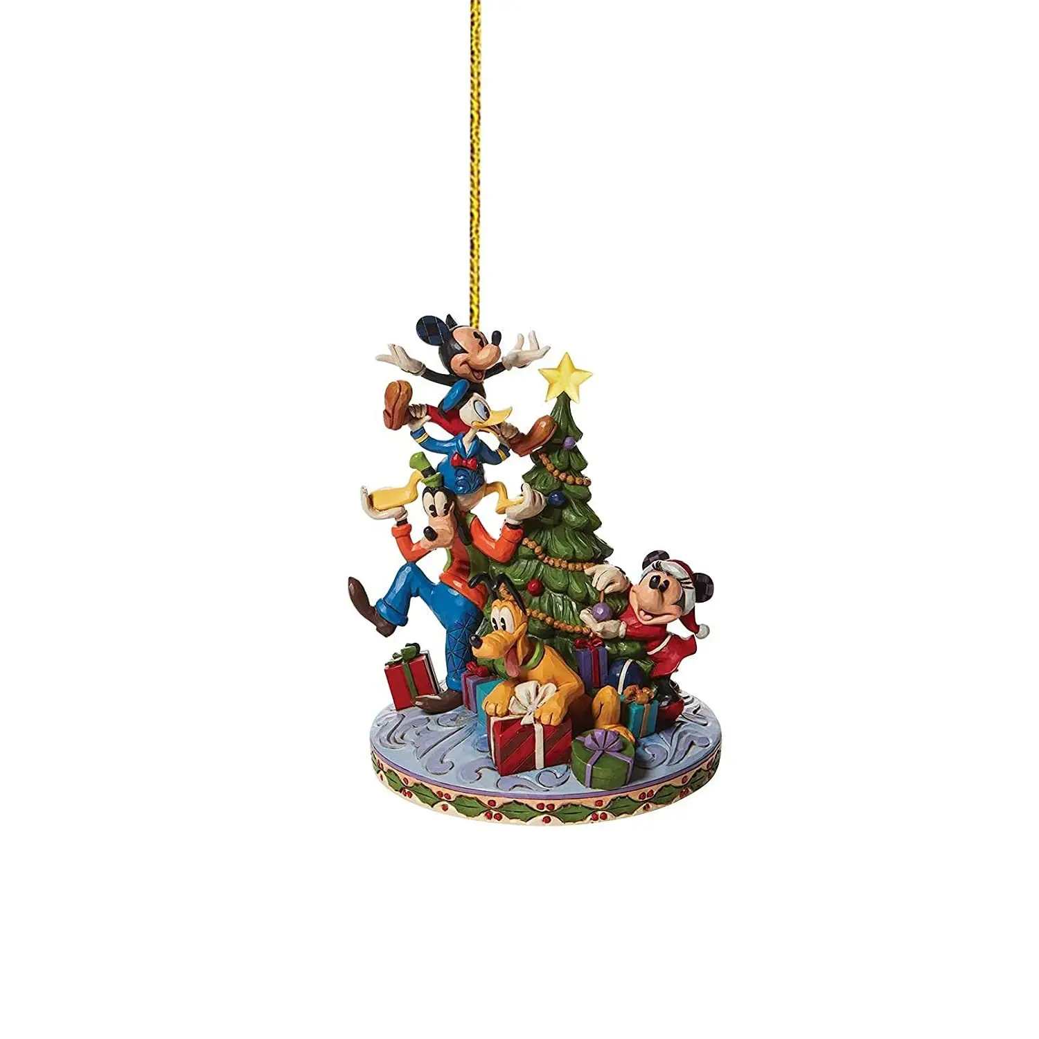 Disney Figure Kawaii Mickey Minnie Mouse Xmas Tree Decoration Hanging Ornament Christmas Party Fashion Decor Kids Charm Gift