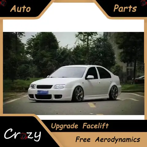 Fit For 01-05 Model Modified Full Body Kit Front Ear Bumper Side Skirts Bora r Spoiler