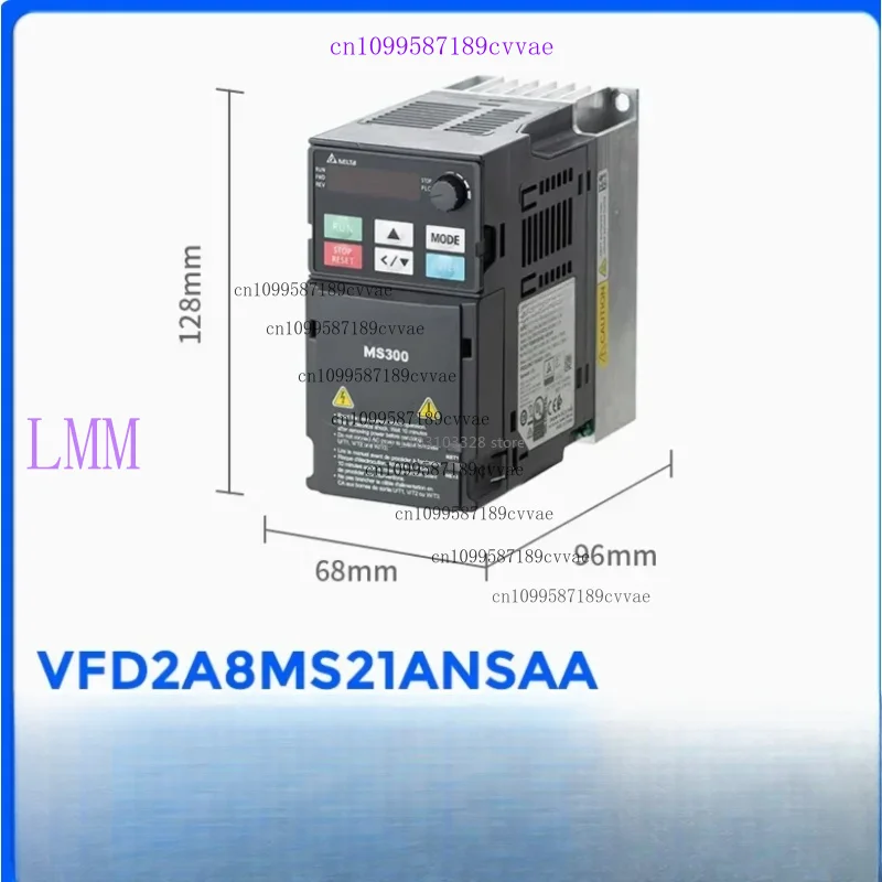 Используется для однофазного преобразователя частоты Delta серии MS300 1P230V, 0,4 кВт, IP20, встроенного тормозного блока, без встроенного фильтра,