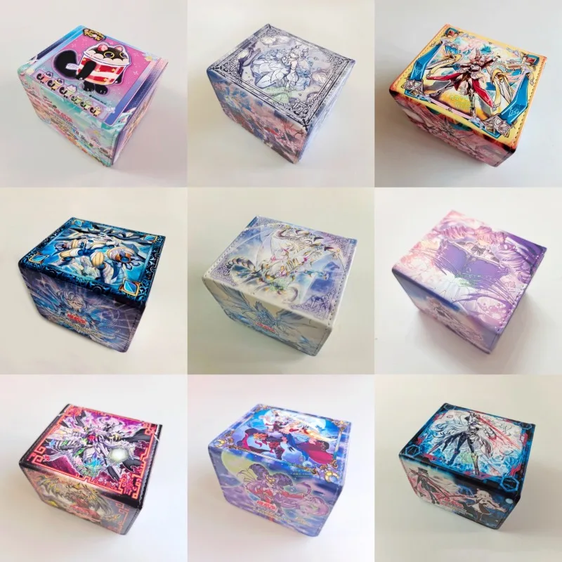

Yu-Gi-Oh! Theme Leather Side Suction Card Box Rahu Dracotail Lady Labrynth of The Silver Castle Game Collection Card Storage Box