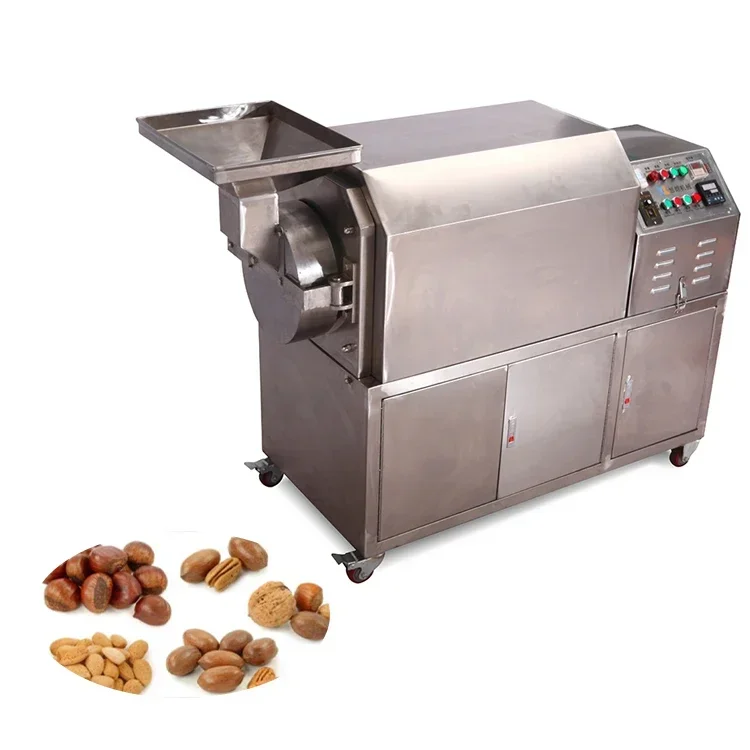 

New Arrival Full Automatic Pistachio Cashew Nuts Roasting Roaster Machine Electric