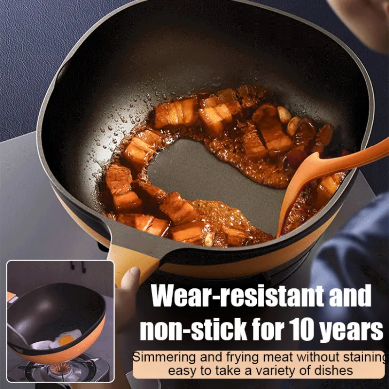 Non-Stick Pan Frying Pan Wok Pan Home Steak Skillet Pancake Fried Induction Cooker Gas Stove Special Saucepan Nonstick Pan