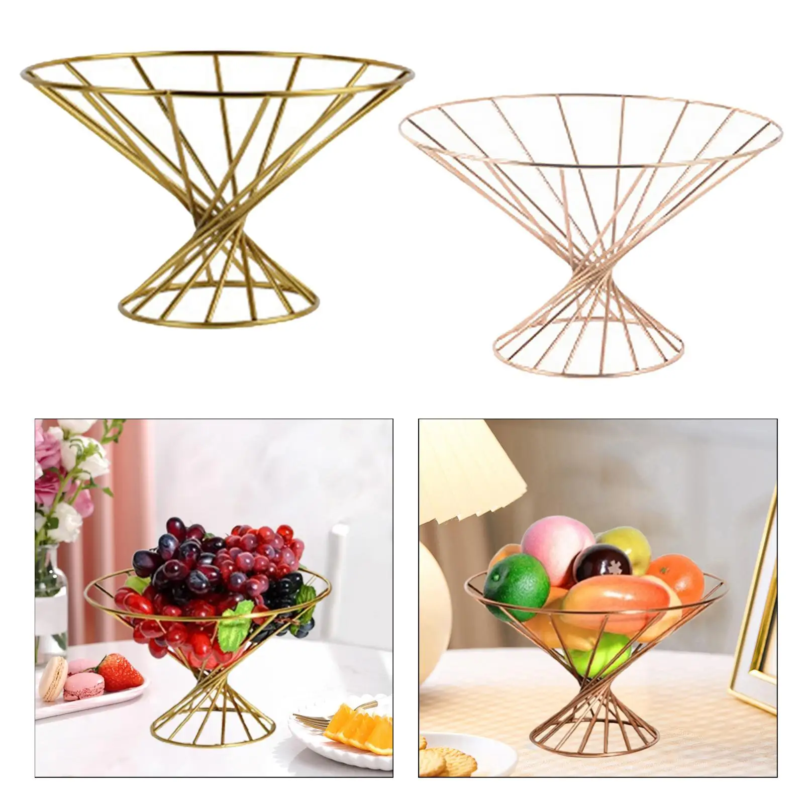 

Корзина с фруктами для кухни, декоративная миска для держателя для закусок, многоцелевая