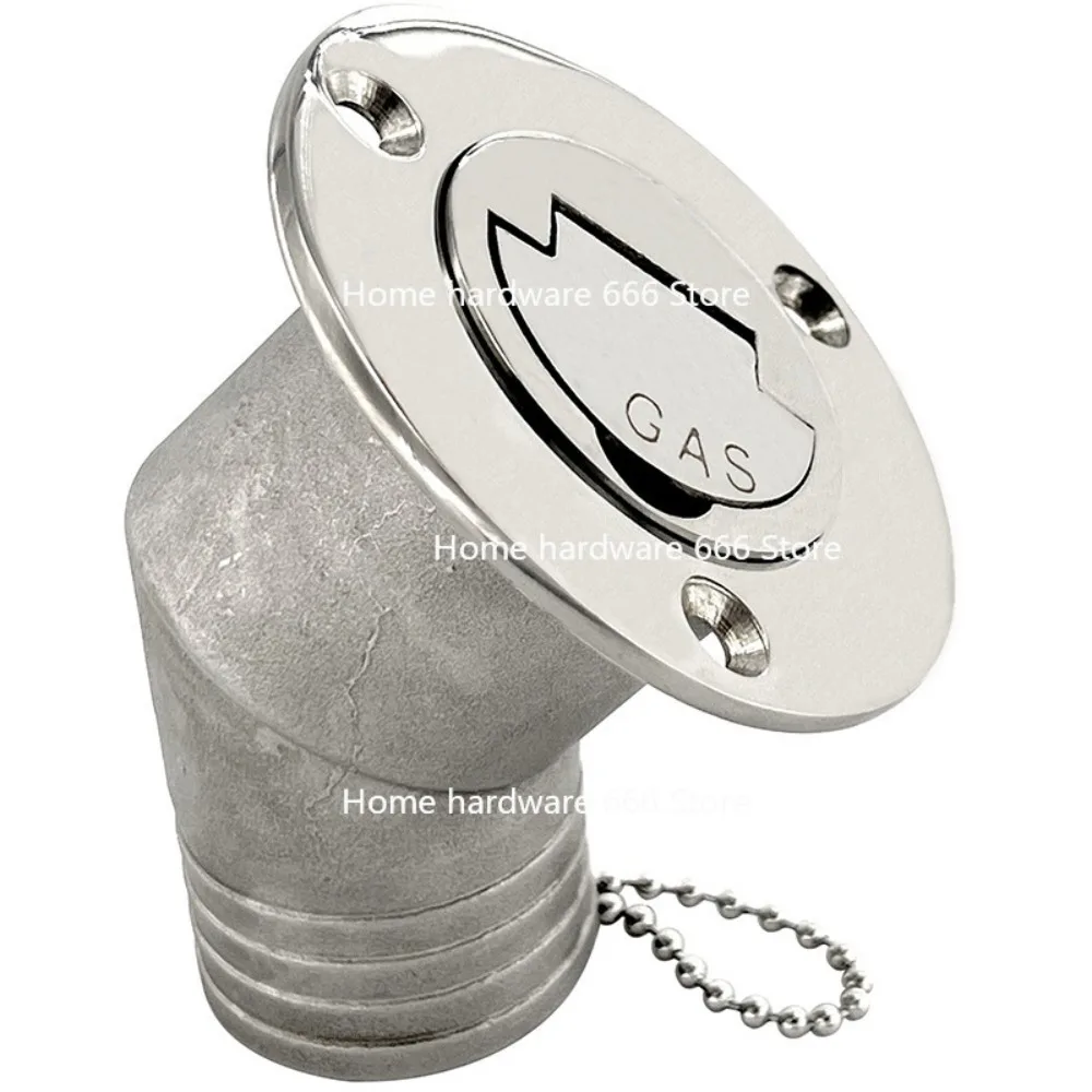 جسم خزان الوقود المنحني مقاس 1.5 بوصة، منفذ التزود بالوقود، منفذ حقن المياه، ملحقات أجهزة اليخوت البحرية #1