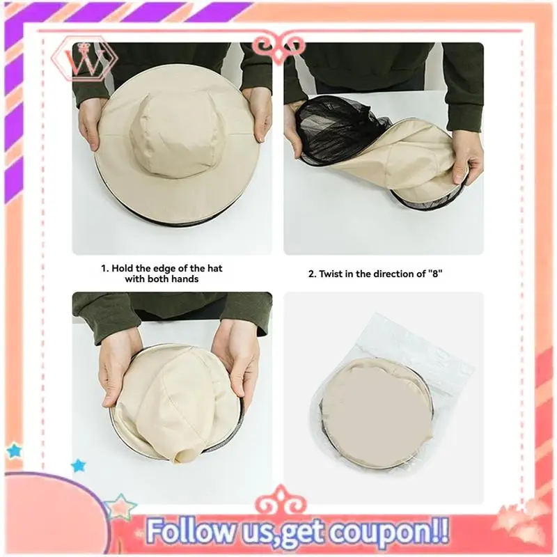 Upgraded Beekeeper Veil Hat For Bee Keeper Catcher Tool Proof Fisherman's Hat  Sun Protection Fishing Hat For Outdoors