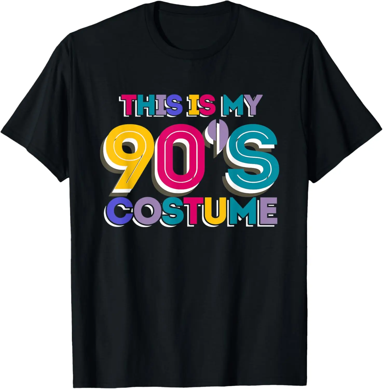 This Is My 90's Costume 1990 Nineties Disco Retro Party T-Shirt