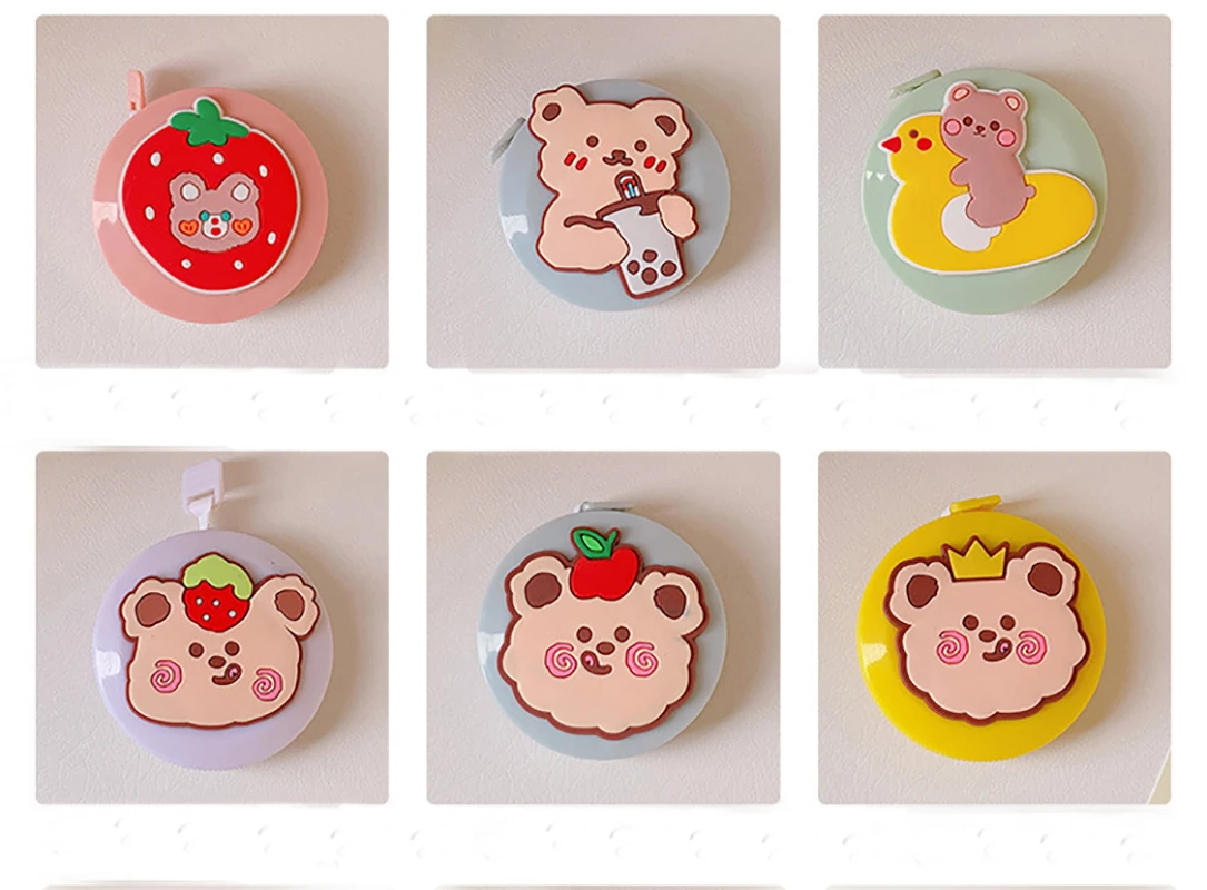 Mini Cute Soft Tape Measure Double Scale Body Sewing Flexible Ruler For Weight Loss Medical Body Measurement Sewing Tailor Craft