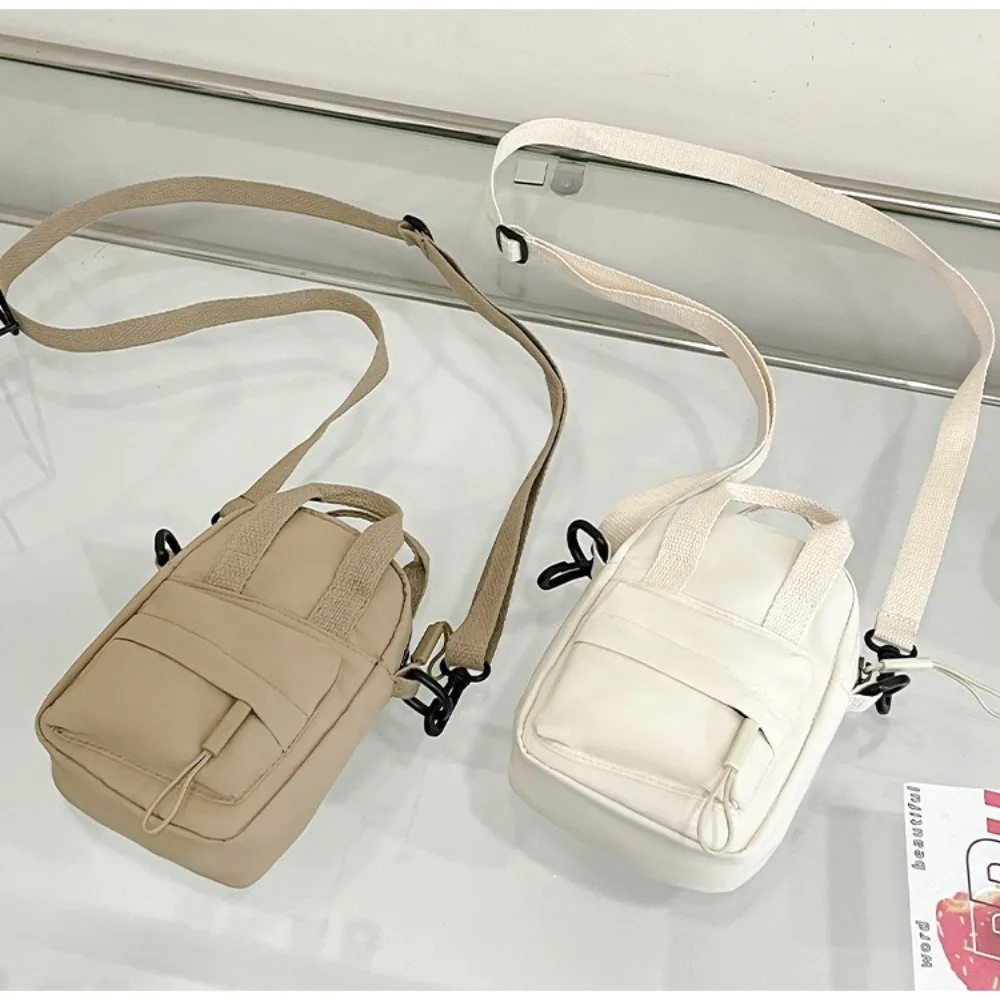 

Trendy Portable Chest Bag Waterproof Solid Color Shoulder Bag Mini Crossbody Bag Unisex