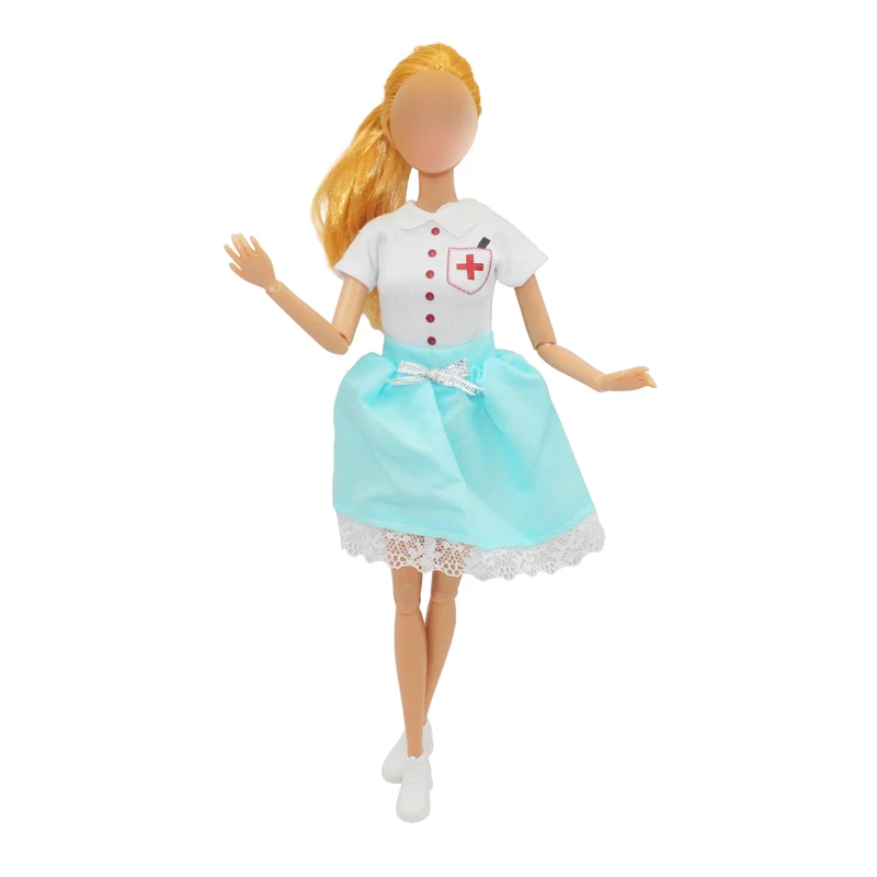 Doctor Nurse Costume Scene Cosplay Clothes For Barbie 11 Inch Doll Accessories For Barbies Accessories