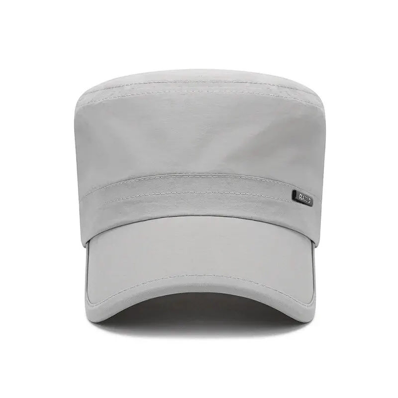 New Men\'s Hats For Summer, Quick-Drying, Breathable, Flat Caps, Spring And Summer, Sunshade Hats, Light And Breathable Caps