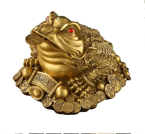 

Brass Golden Toad Three Legged Toad Opened Fortune Golden Toad Ornament Home Decoration Crafts Golden Cicada