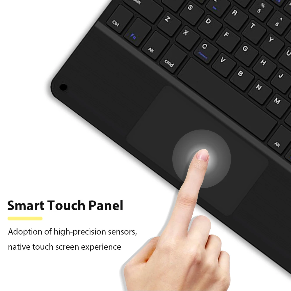 لوحة مفاتيح بلوتوث لاسلكية لنظام أندرويد IOS ويندوز الهاتف المحمول اللوحي لوحة المفاتيح التي تعمل باللمس ملحقات لوحة مفاتيح الهاتف المحمول