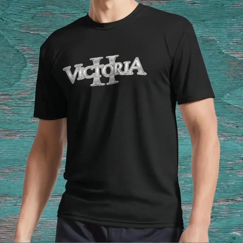 New Victoria 2 logo Active T Shirt American Funny Size S to 5XL